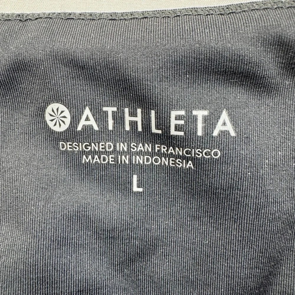 Athleta Athletic Skort Womens Large Black Lined Zip Pocket Casual Activewear